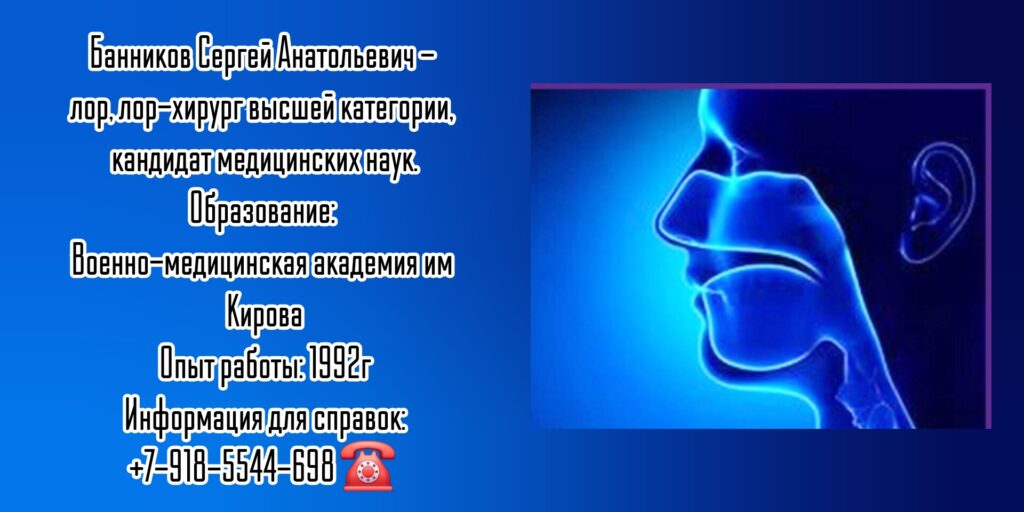Банников Сергей Анатольевич - лор хирург в Ростове-на-Дону