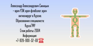 Синицын Александр Александрович - сосудистый Хирург Курск