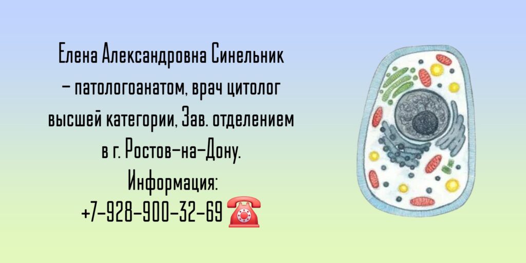 Синельник Елена Александровна - цитолог Ростов