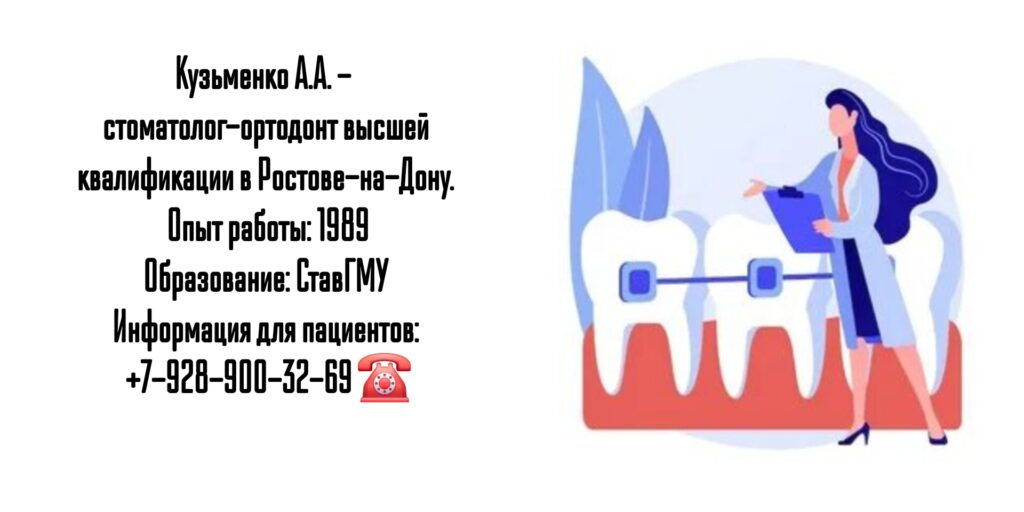 Кузьменко Алла Анатольевна - стоматолог- ортодонт в Ростове-на-Дону 