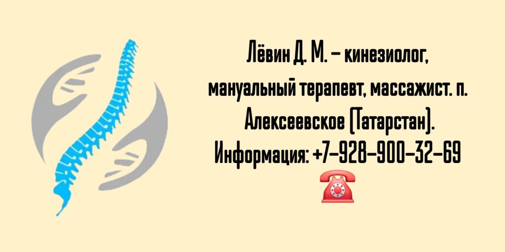 Лёвин Дмитрий Михайлович - мануальный терапевт Алексеевское (Татарстан)