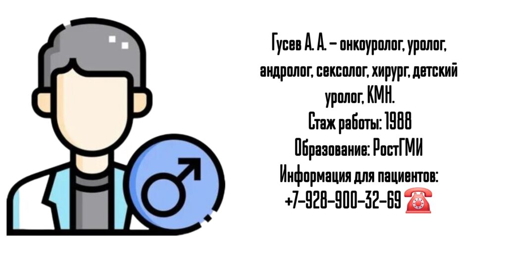 Уролог Ростов - Гусев Андрей Анатольевич