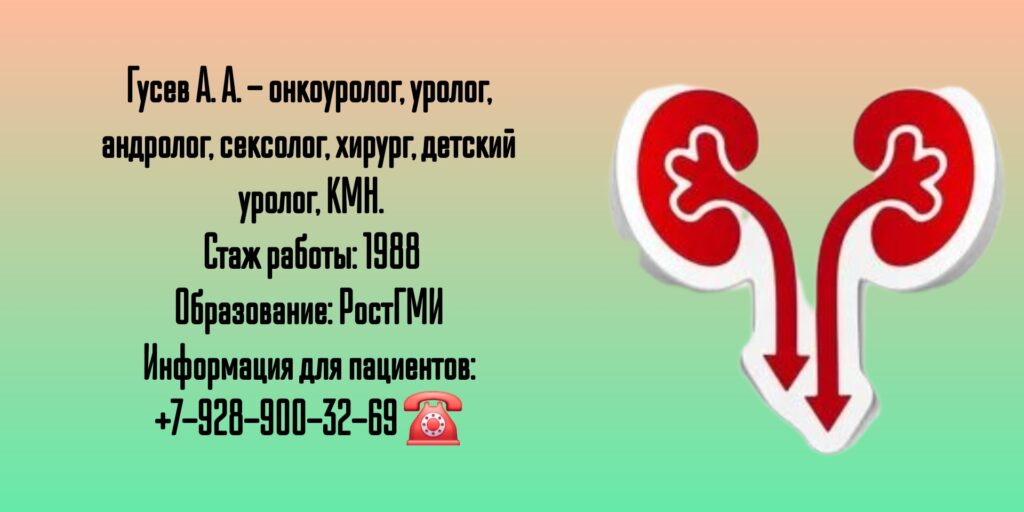 Уролог Ростов - Гусев Андрей Анатольевич